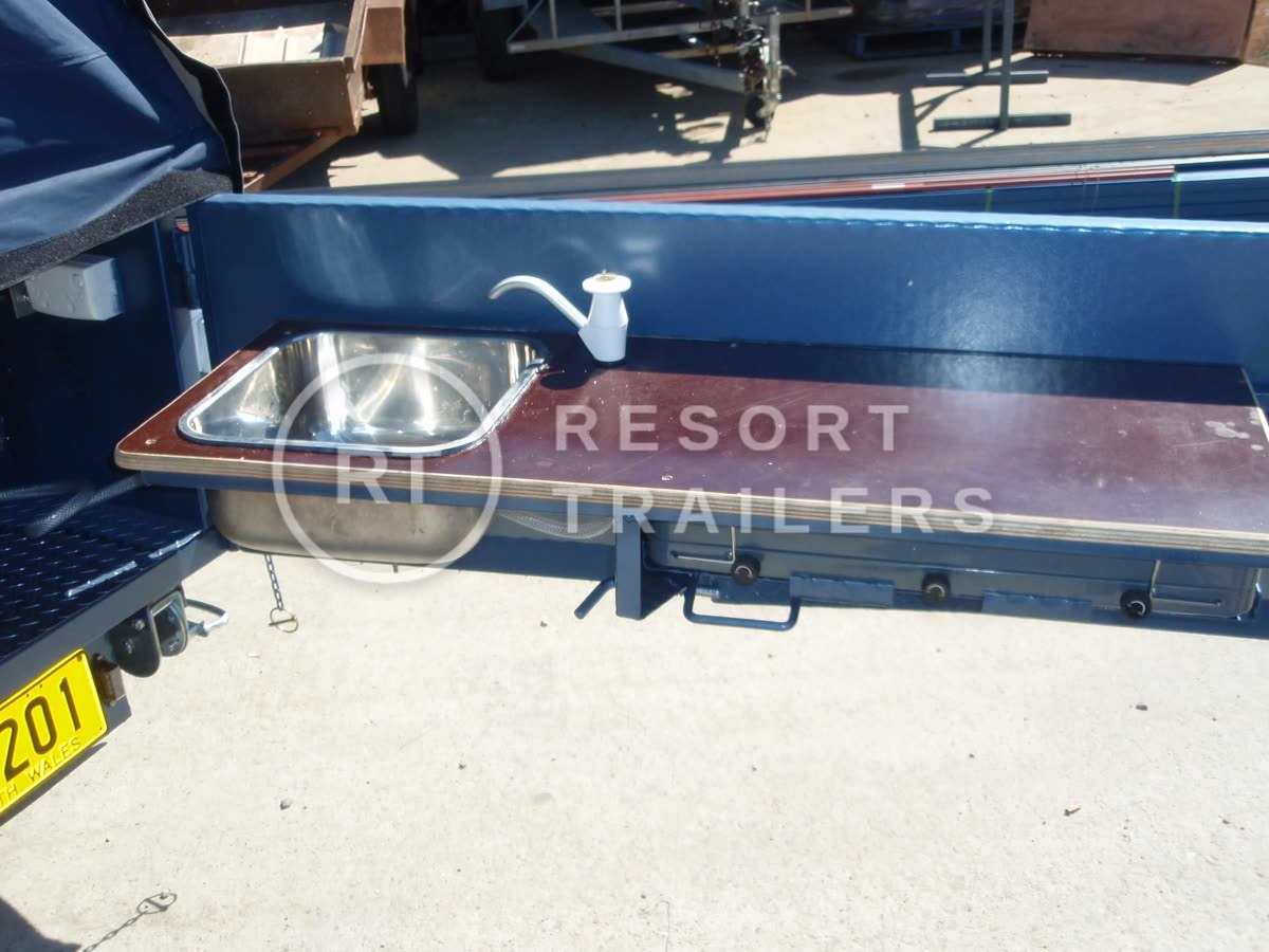 Camper trailer 1 — built by Resort Trailers