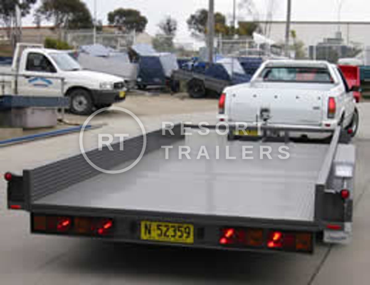 Flat car trailer — built by Resort Trailers