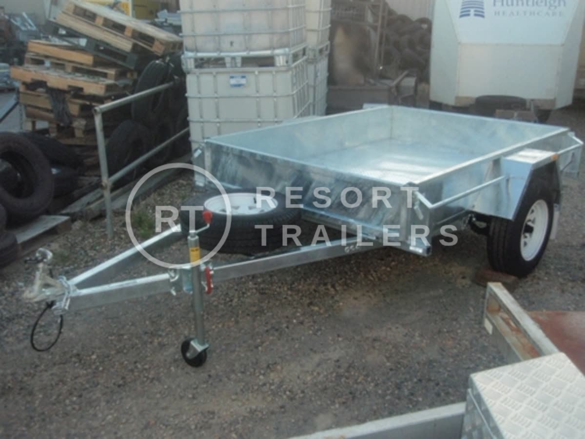 Galvanised trailer 1 — built by Resort Trailers